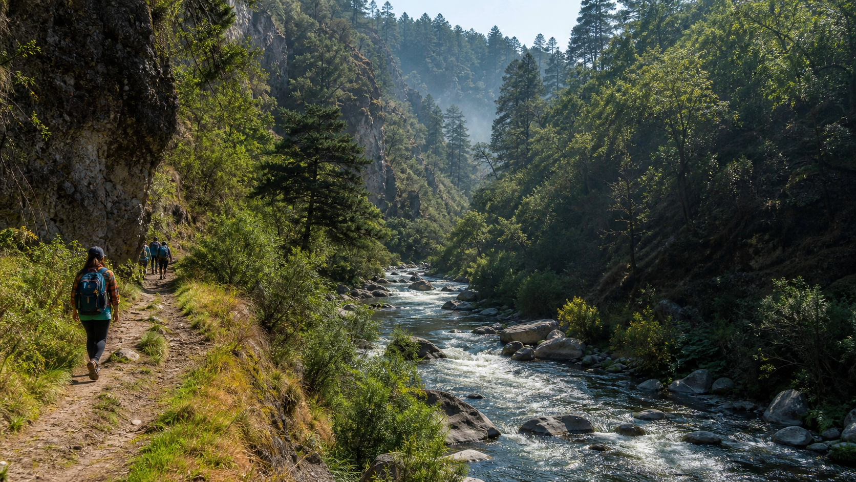 Cañon del Rio Magdalena en Los Dinamos, CDMX